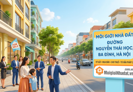 Môi giới nhà đất đường Nguyễn Thái Học, Ba Đình Hà Nội